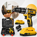 Kit Furadeira e Parafusadeira 48V MAX Sem Fio - Mais Potência, 2 Baterias e 17 Acessórios Profissionais