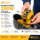 Kit 2 Inversor de Energia 200W para Eletrodomésticos – USB, Tipo-C e Luz LED
