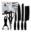 Jogo Facas Inox Profissional Kit 6 Peças Churrasco Cozinha