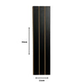 Kit 20 Painéis de Revestimento Ripado Decorativo em MDF – 45x11cm para Parede