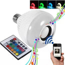 Lâmpada LED Bluetooth com Caixa de Som e Controle Remoto 12W