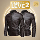 [PAGUE 1 LEVE 2] Jaqueta Masculina Zavelle em Couro Legítimo