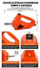 Kit Macaco Elétrico 4 em 1 — Compressor de Ar, Chave de Impacto 480 N.m, Lanterna LED e Macaco Hidráulico 5 Toneladas + Par de Luvas + Martelo de Segurança